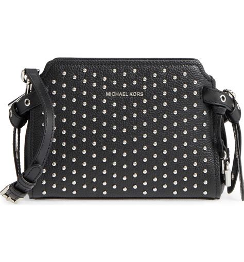 michael kors chain messenger bag|Michael Kors studded crossbody bag.